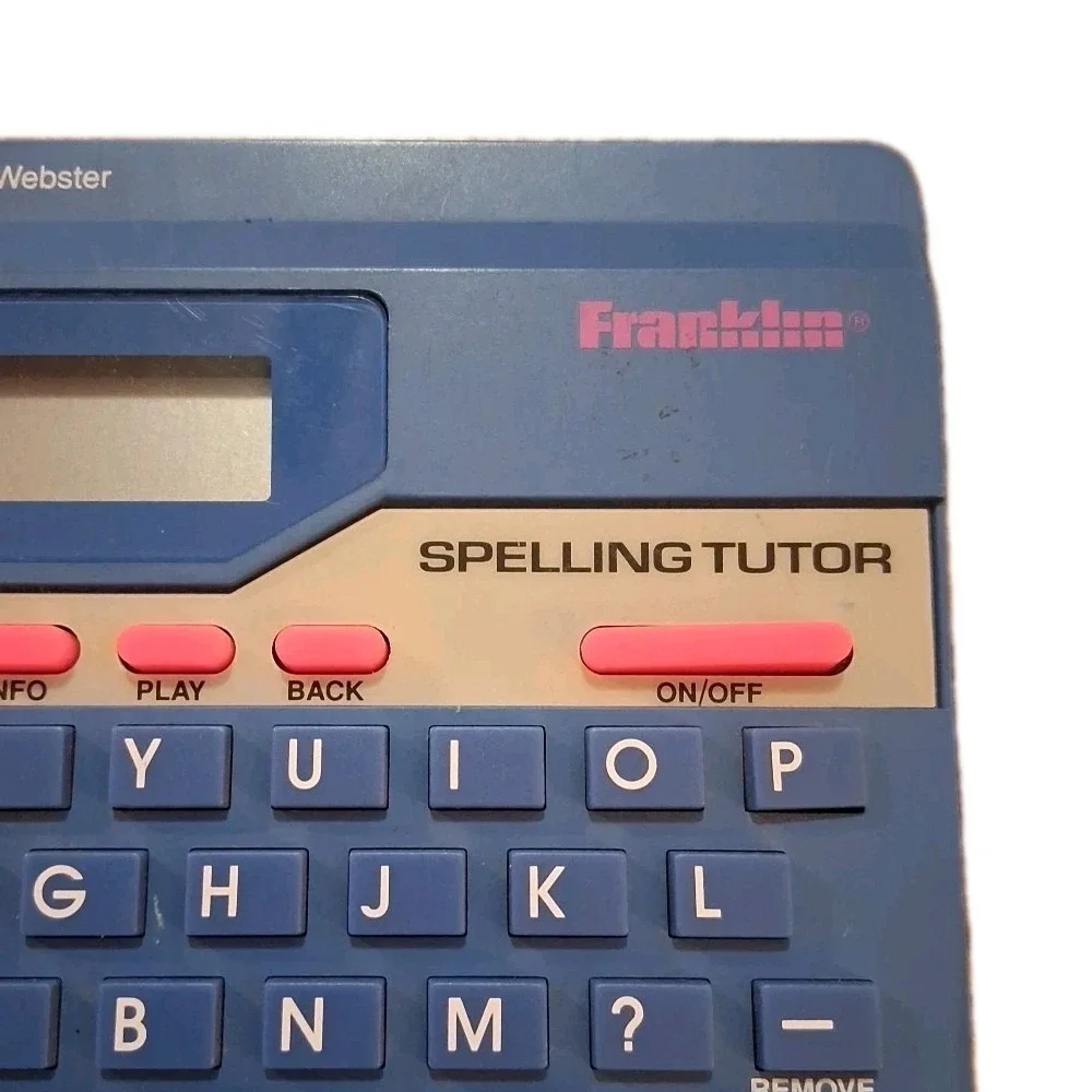 Spelling Tutor Model SA-50 Franklin/Merriam-Webster Tested Works Req. 3AAA Batt.